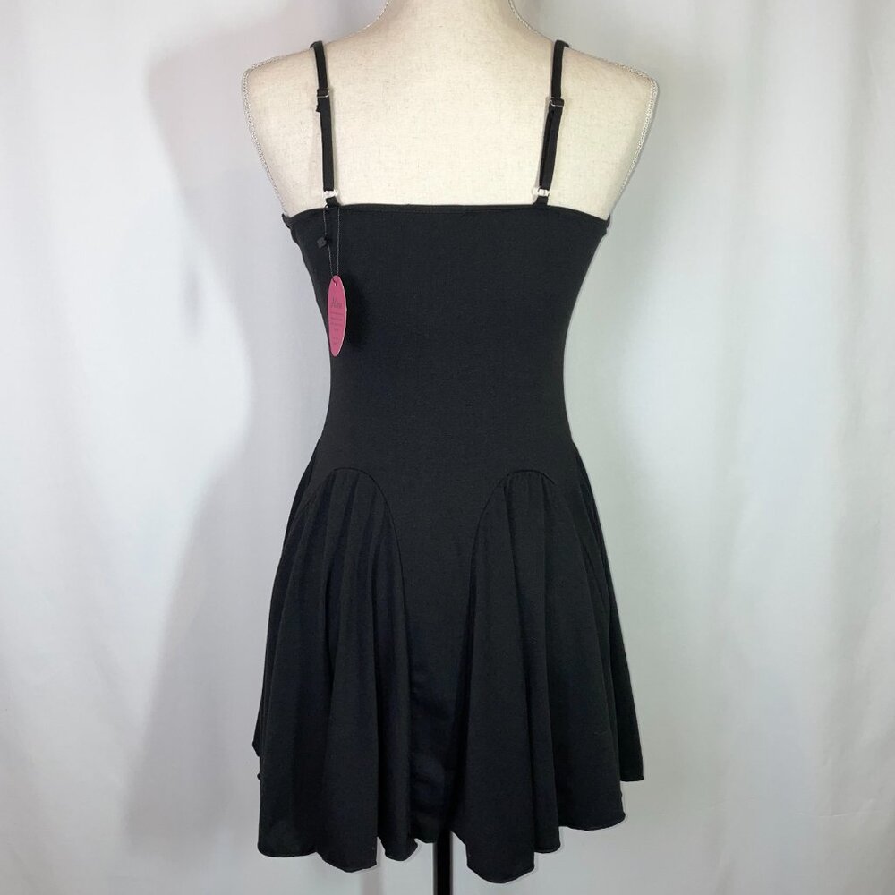 NWT Adome Mini Sexy Strappy Dress Black Sleeveless Spaghetti Straps Size S - Picture 3 of 9